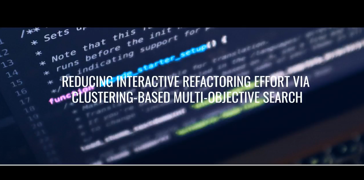 Reducing Interactive Refactoring Effort via Clustering-Based Multi-Objective Search