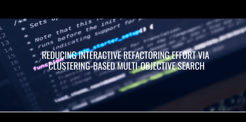 Reducing Interactive Refactoring Effort